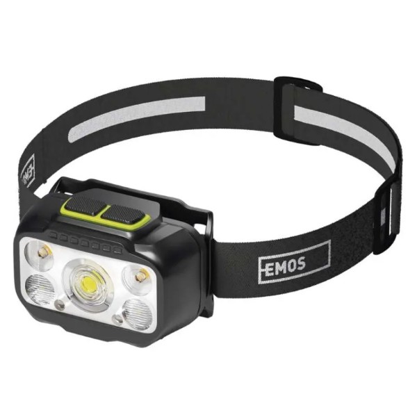 Фото - Фонарь налобный EMOS P3546 550Lm Li-Ion 1000 mAh, налоб.пласт.